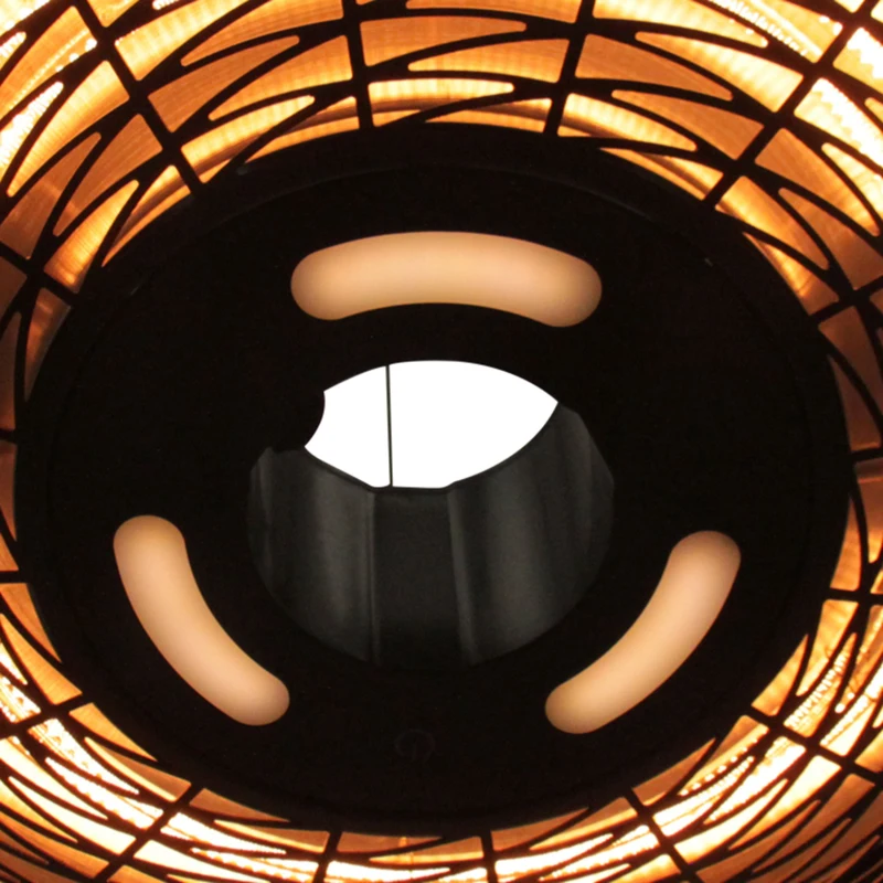 Outsunny Lampa pentru Incalzire in Aer Liber cu Lumina Putere 3 Niveluri Telecomanda