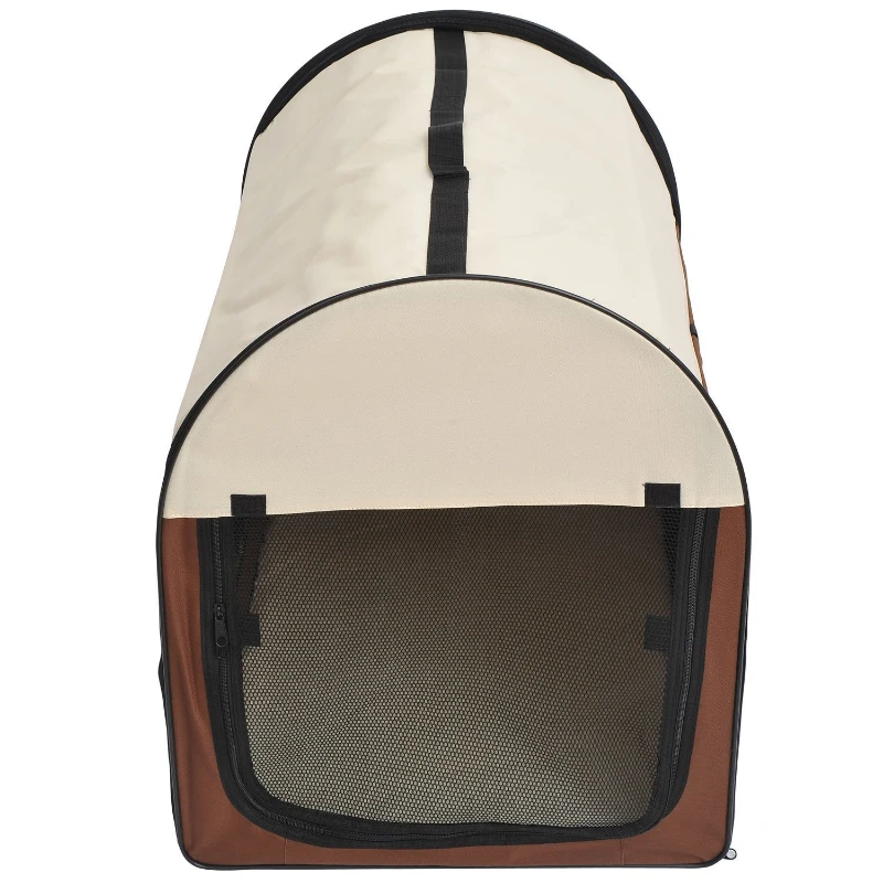 PawHut Transportin con Bolsa Transporte Perro Gato XL(81 x 56 x 66) Mascotas Plegable de Viaje