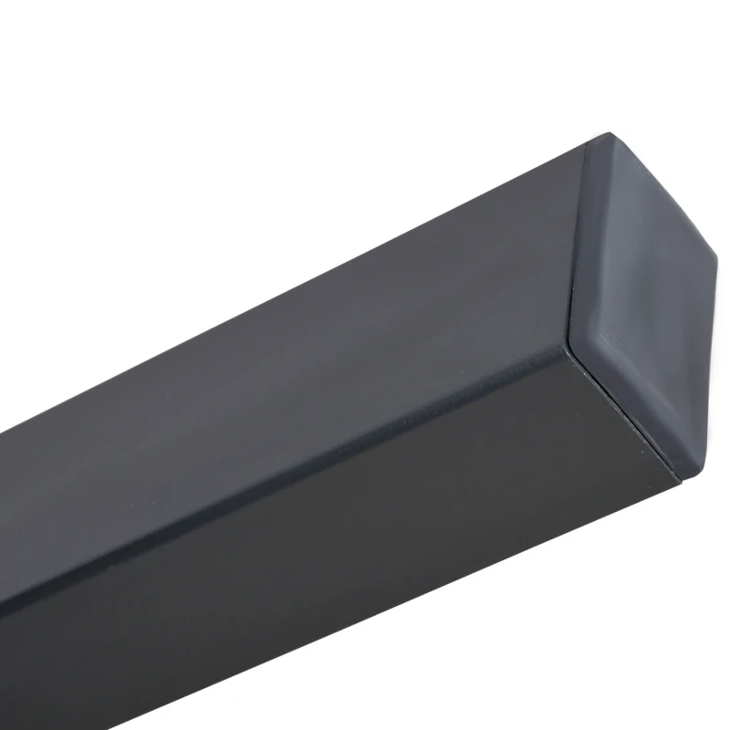 Outsunny 4 PCs Aluminum PE Rattan Wicker Sofa Set Outdoor Conservatory Furniture Lawn Patio Coffee Table, Deep Grey