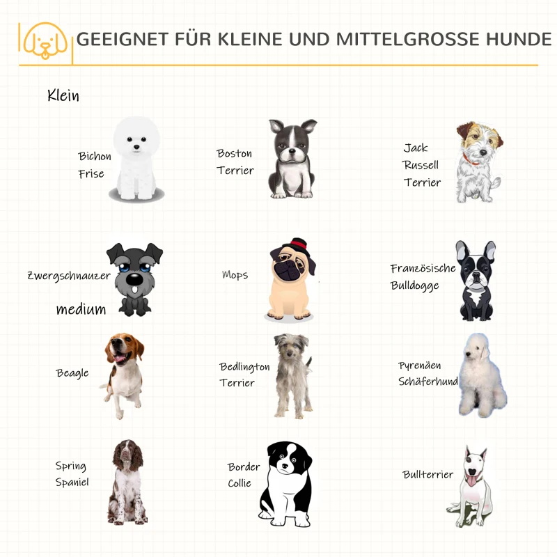 PawHut Transportbox aus Holz, Hundebox 81 cm x 58,5 cm x 76 cm Eiche Stahl Braun + Schwarz