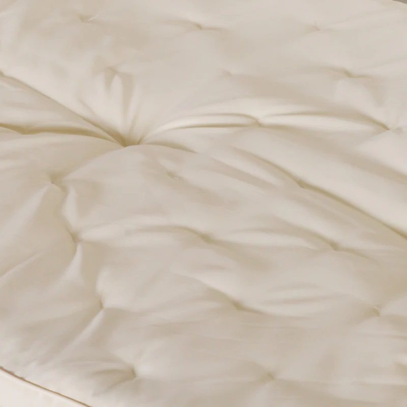 Outsunny Dondolo da Giardino 3 Posti con Tetto Reclinabile Trasformabile Letto in Poliestere Crema 209 x 114 x 170cm