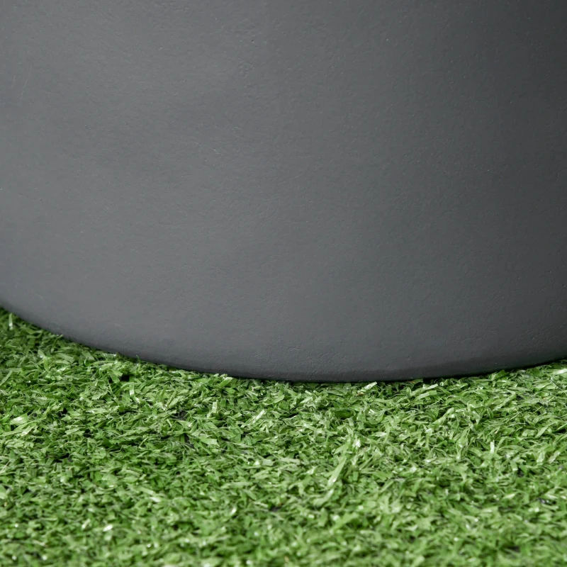 Outsunny plantenpotten set van 3 Ronde bloempotten met afwateringsgat Kruidenpot