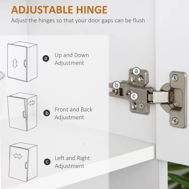 HOMCOM 66" Wood Kitchen Pantry Storage Cabinet Microwave Oven Stand with Storage - White