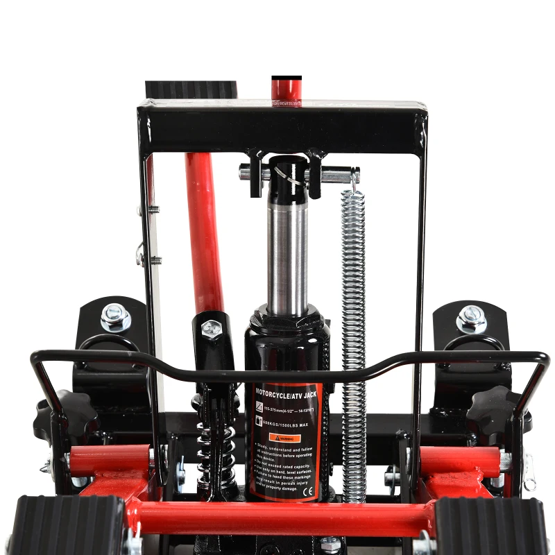 Podnośnik motocyklowy Hydrauliczny podnośnik motocyklowy maks. 680 kg stal czerwony