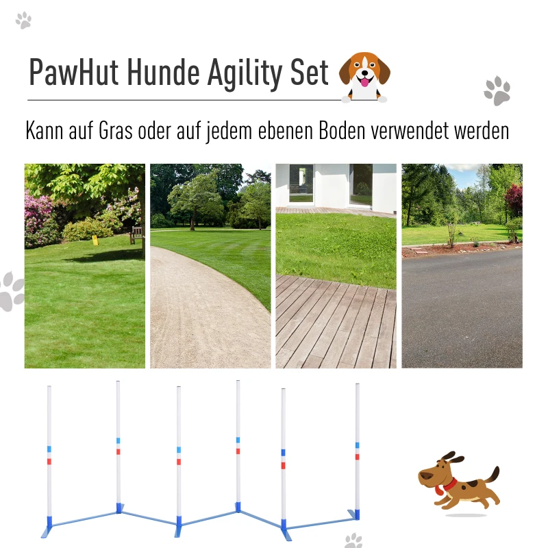 PawHut honden slalompalen