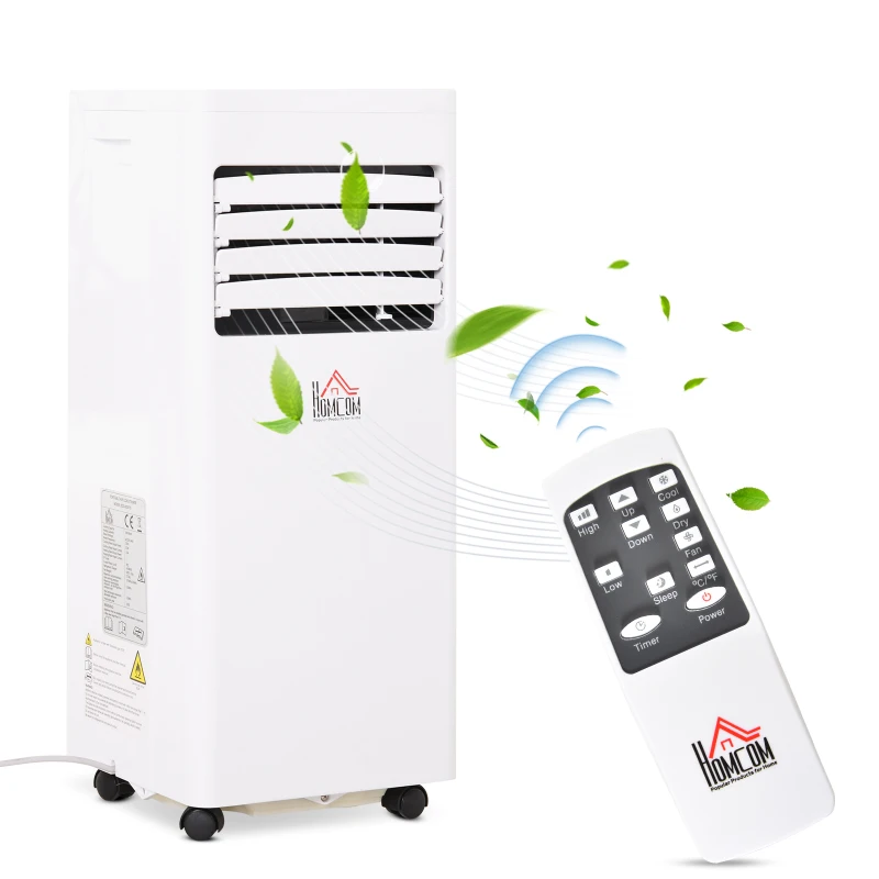 HOMCOM Mobiele airconditioner 3-in-1 airconditioner ontvochtiger 2,1 kW afstandsbediening ABS