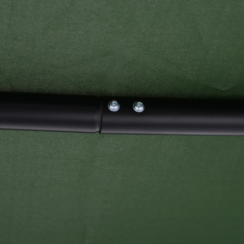 Outsunny 3-person Outdoor Porch Swing Lounge Chair Bench w/ Adjustable Canopy