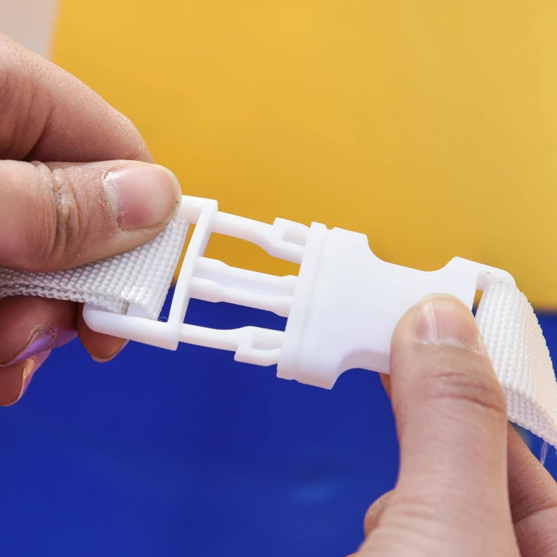 OUTSUNNY Metal Toddler Swing Set with Baby Seat Safety Harness Backyard Playground Outdoor Garden Playset for Kid Age 3-36 Months