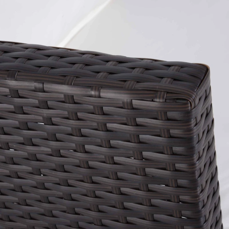 Patio Rattan Ottoman Furniture Set