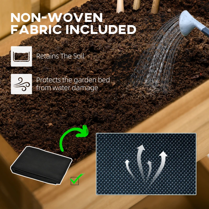 Jardiniera Lemn Exterior – Verticala cu 3 Ghivece Detasabile