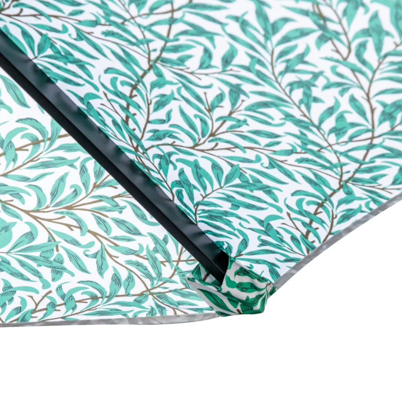 Outsunny Parasolar Umbrela de Gradina, Umbrela de Masa in Aer Liber Umbrela de Soare cu Copertina cu 8 Spite, Verde