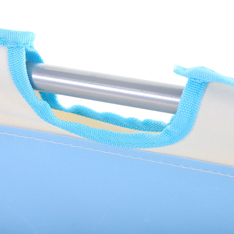 Outsunny 2 Pieces Outdoor Lounger Beach Mat Patio Steel Reclining Chair Set w/ Pillow Sunbath Beige