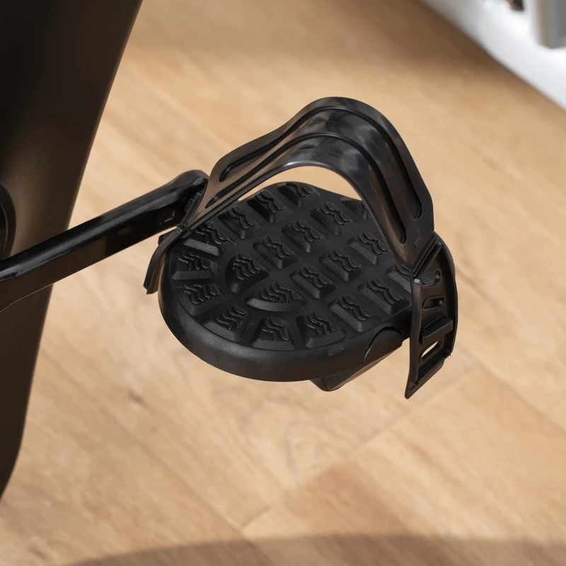 HOMCOM Heimtrainer, faltbarer Fahrradtrainer, 8 Widerstandstufen, Magnetwiderstand, Grau + Schwarz