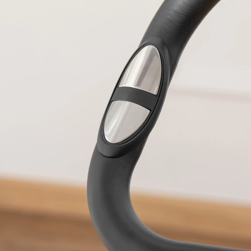 HOMCOM Heimtrainer, faltbarer Fahrradtrainer, 8 Widerstandstufen, Magnetwiderstand, Grau + Schwarz