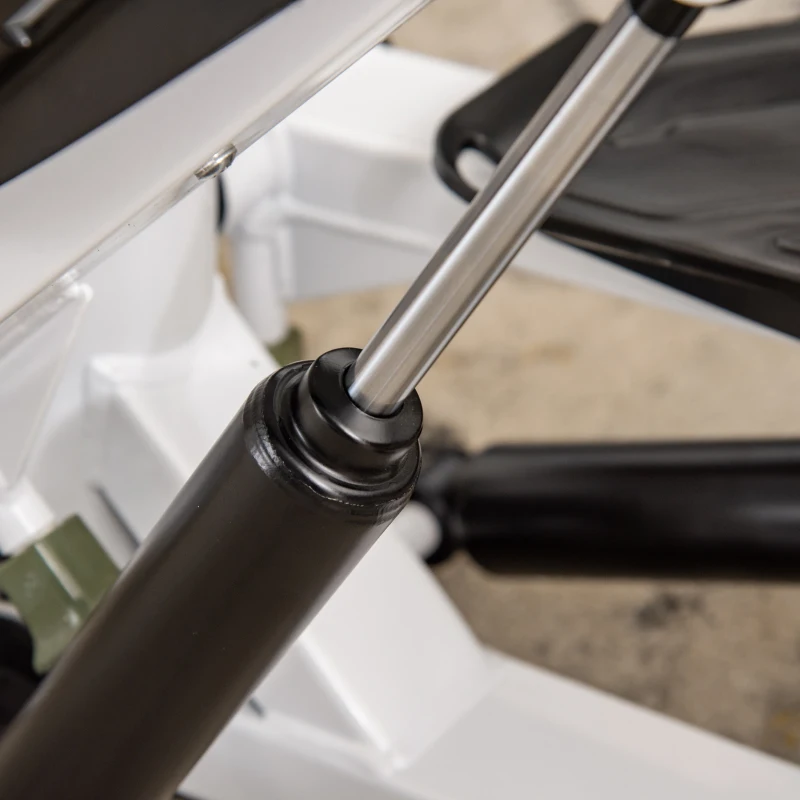 Mini stepper HOMCOM mini rower fitness trenażer wyświetlacz LCD z dwoma dużymi pedałami metal ABS biały + czarny 48 x 34 x 21 cm