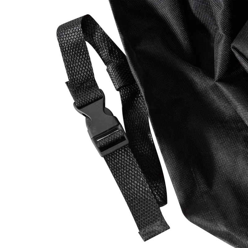 Outsunny Funda Protectora para Muebles de Jardín en Forma de L Cubierta para Sofás Exterior con Hebillas de Tracción Tela Oxford 600D Impermeable 260x76x82 cm Negro