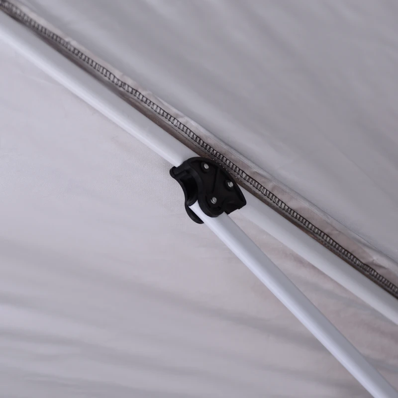 Outsunny Pop Up Gazebo Marquee, size (3m x3m)-Coffee