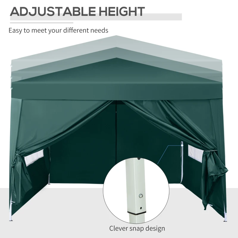 Outsunny 3 x 3m Pop Up Gazebo Marquee-Green