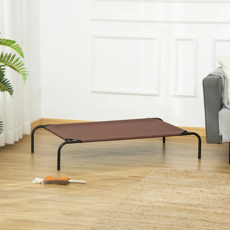 PawHut Hundebett Outdoor Hundeliege bis 30 kg mit Ersatzbezug 110 x 68 x 20 cm