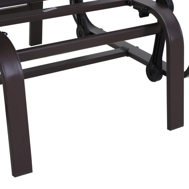 Outsunny krzesło bujane 60 cm x 75 cm x 104 cm