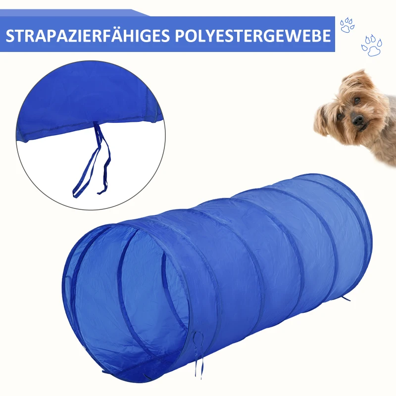Pawhut honden behendigheid tunnel slalom oefening hondensport training hordenset 2 modellen