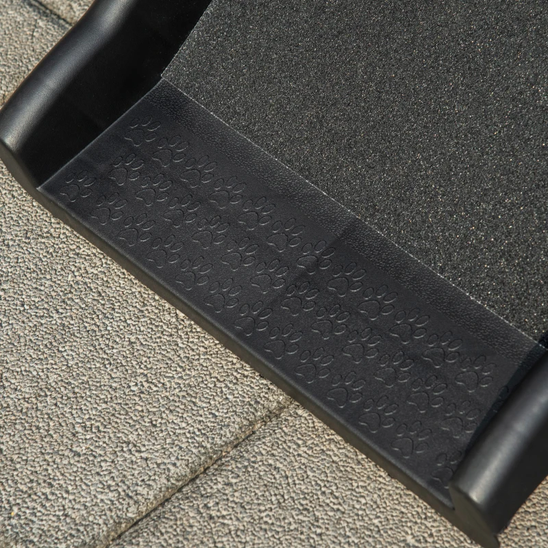 PawHut Rampa pliabila pentru animale de companie, Rampe pentru caini pentru masini, camioane, SUV-uri, portabile, anti-alunecare, 155 x 39 x 14 cm