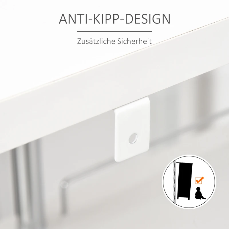 HOMCOM Bücherregal Bücherschrank Standschrank Aktenschrank Spanplatte Grau