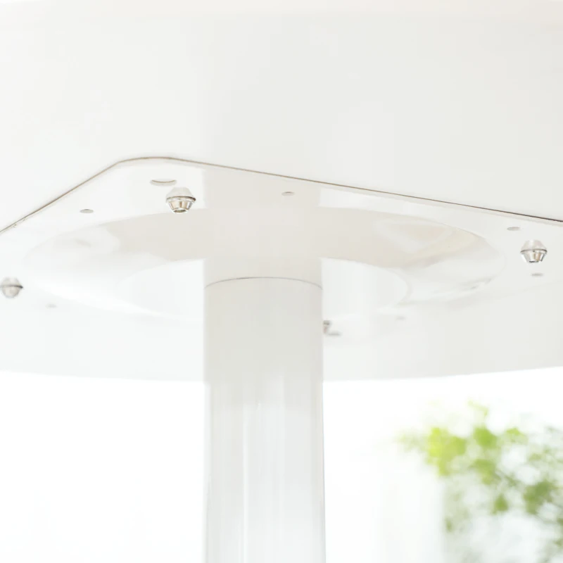 Homcom Masa Rotunda Ø70 cm – Moderna cu Baza Otel Antiderapanta