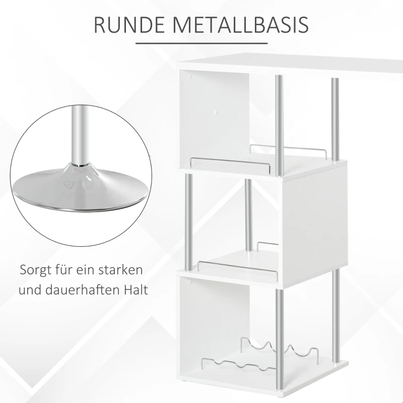 HOMCOM Bücherregal Bücherschrank Standschrank Aktenschrank Spanplatte Grau