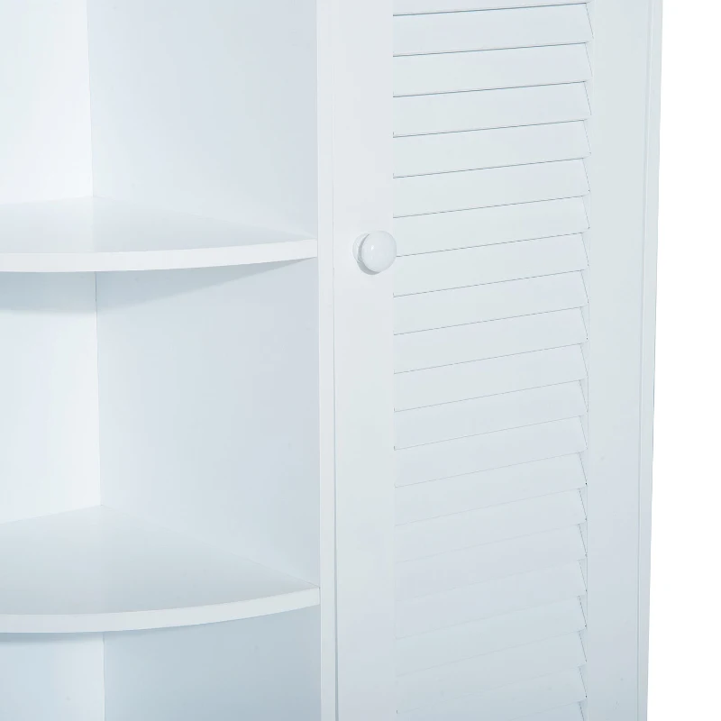 HOMCOM SZAFKA NAROŻNA ŁAZIENKOWA STOJĄCA biała