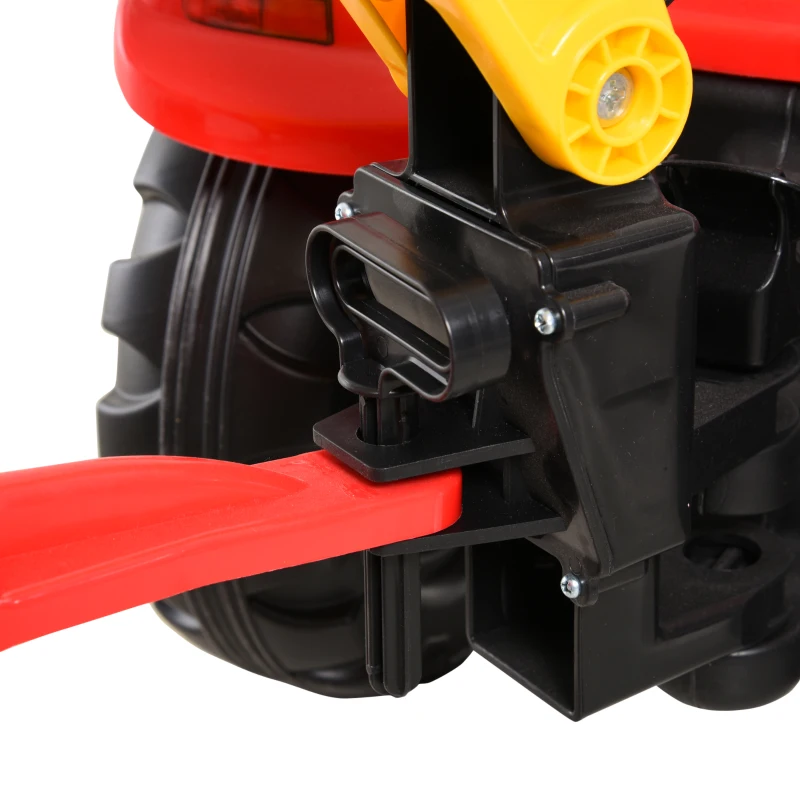 HOMCOM buldozer de jucarie, plastic, 179x42x59 cm, negru(m-9)