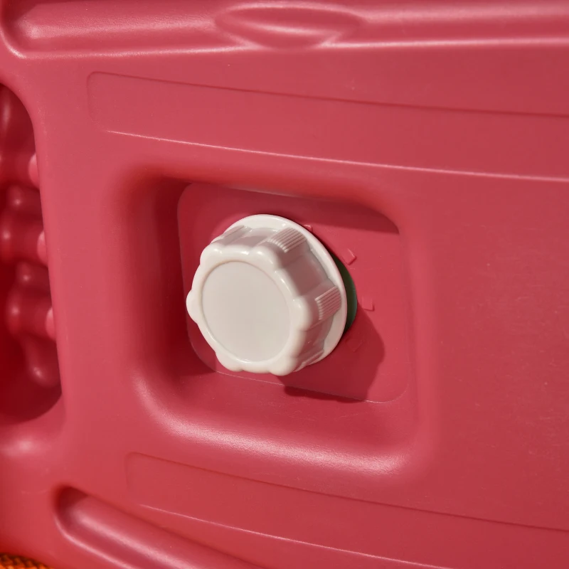 HOMCOM Caballito Balancín para Bebés 2 en 1 Coche Correpasillo con Ruedas Efectos Sonoros y Manillares Juguete Infantil para Niños de +1 Año 73x36x43 cm Azul y Rojo