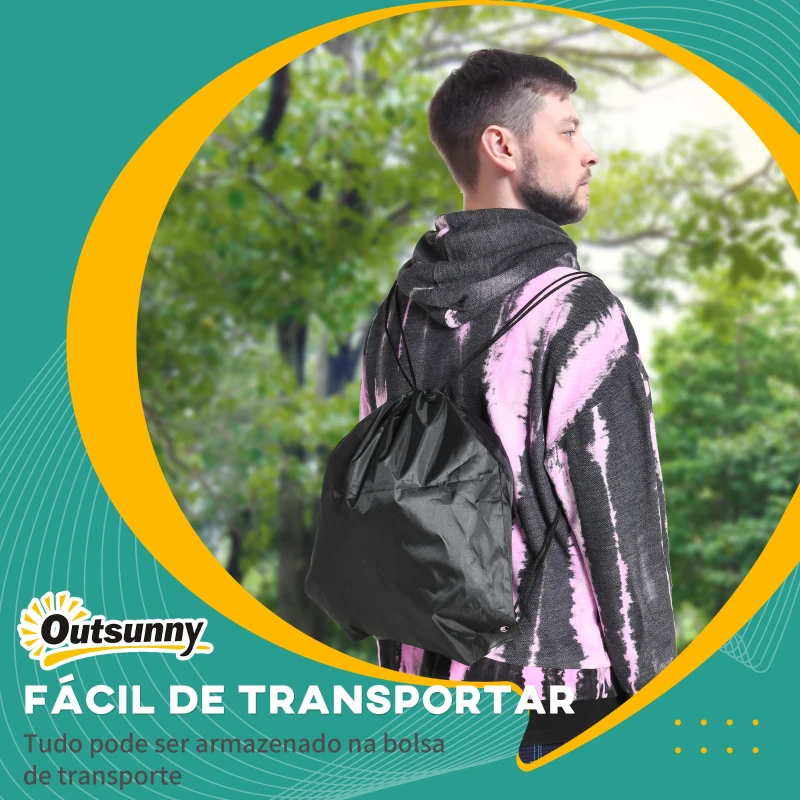 Outsunny Circuito de Obstáculos Ninja para Crianças com Corda de 10 m Barras de Madeira Anéis de Ginástica Protetor de Árvore Multicor