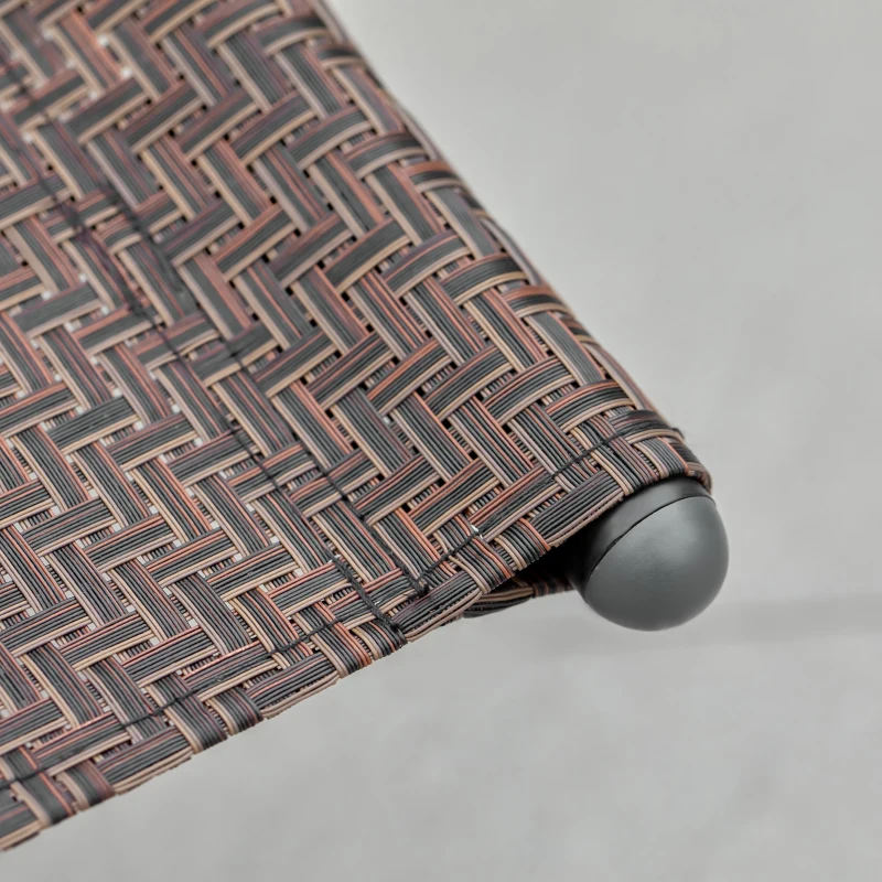 Outsunny Tumbona Mecedora de Exterior con Reposabrazos Reposacabezas y Efecto de Ratán para Jardín Terraza Patio Carga Máx. 160 kg 157x60x80 cm Marrón