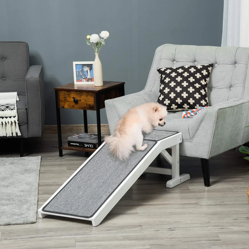 PawHut oprit voor huisdieren met antislip tapijt 12,5 cm x 40 cm x 35,5 cm