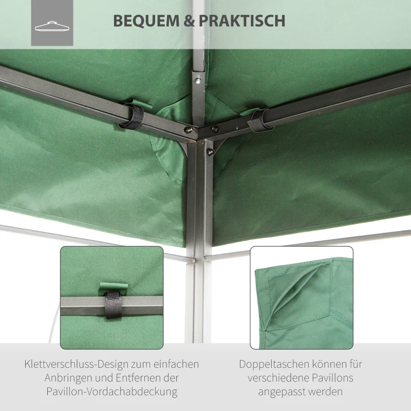 Outsunny vervangingsdak 300 cm x 400 cm