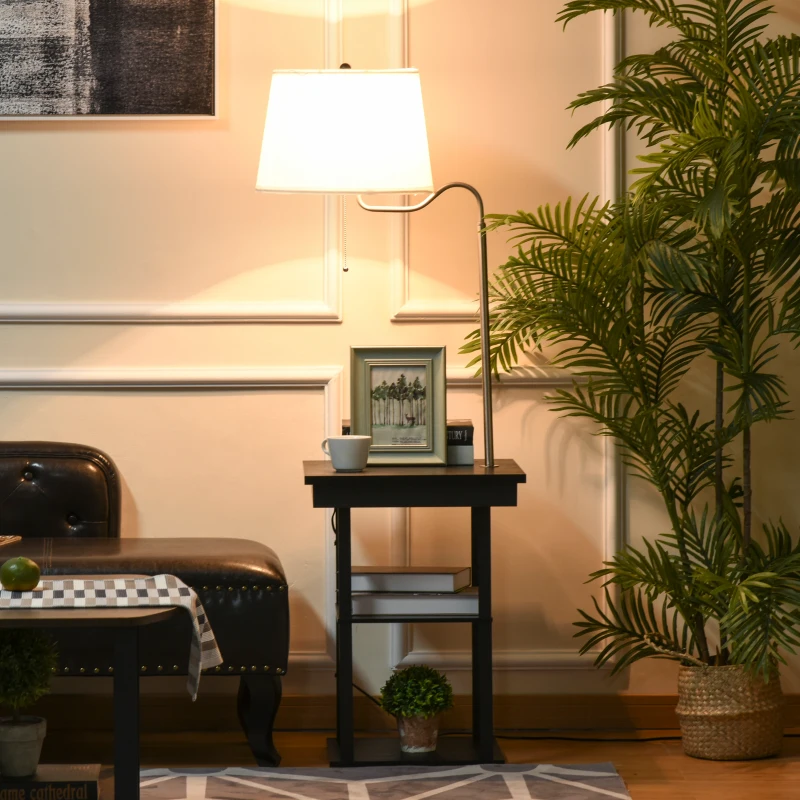 HOMCOM 2-in-1 vloerlamp