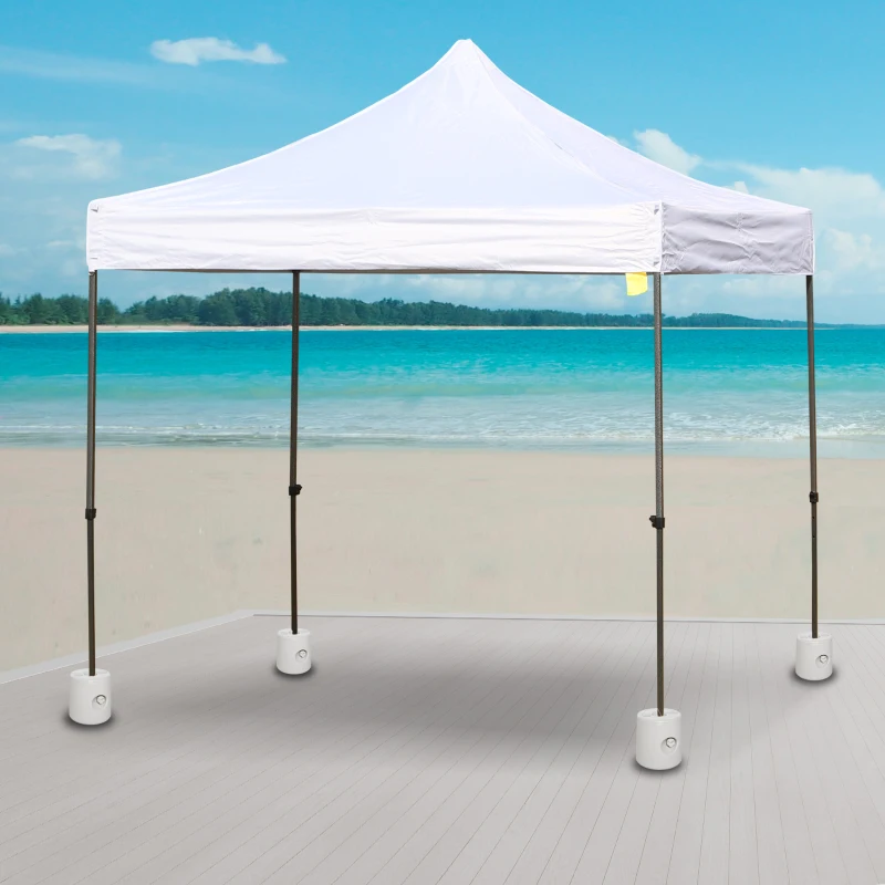 4 x gewichten paviljoen standvoet partytent vulling PE ∅24 x 25 h cm wit
