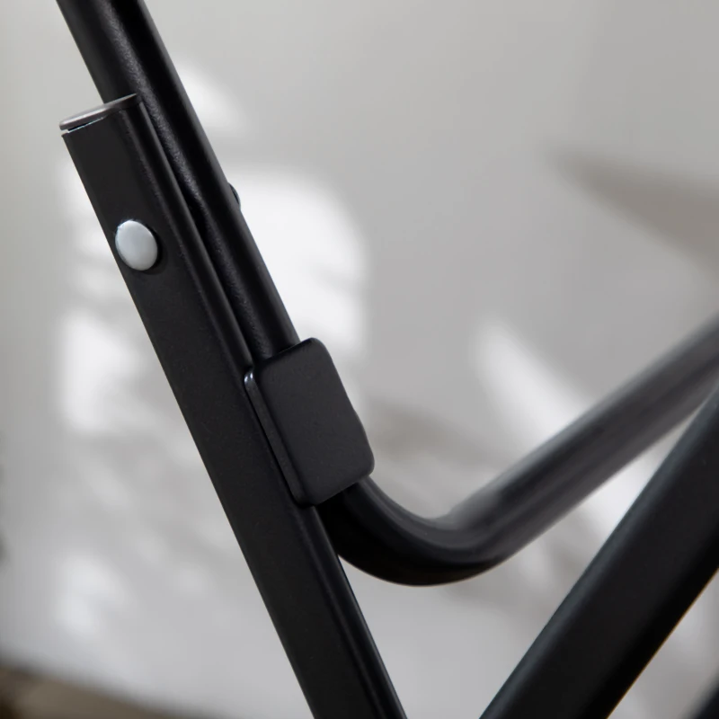 Outsunny Stół ogrodowy, okrągły, składany, dla 2 osób, imitacja drewna, stal+tworzywo sztuczne, ciemnoszary, 60 x 60 x 73 cm