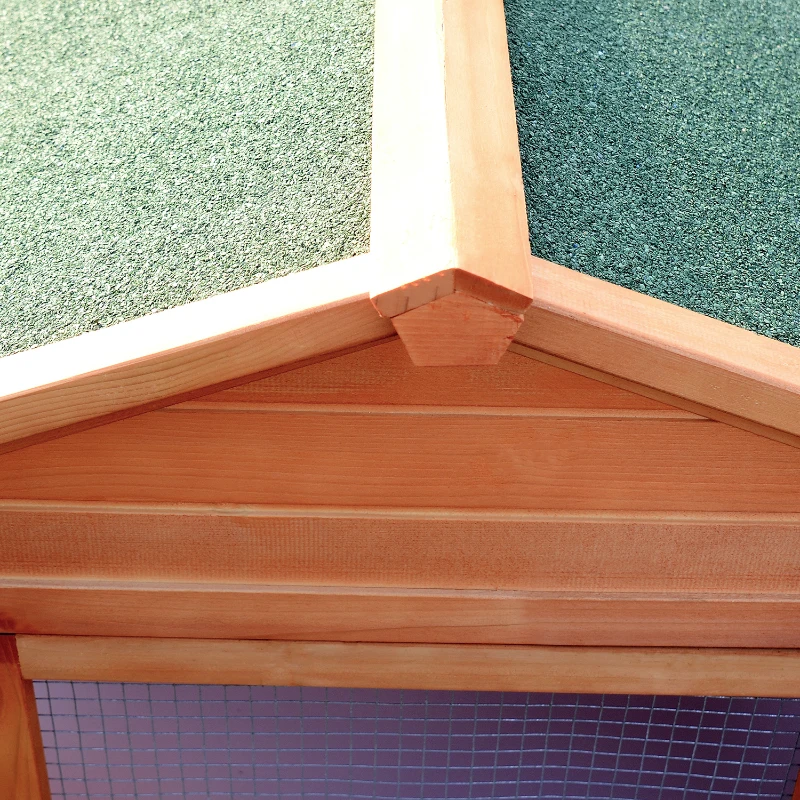 PawHut Konijnenhok konijnenkooi haas konijn hok voor kleine dieren