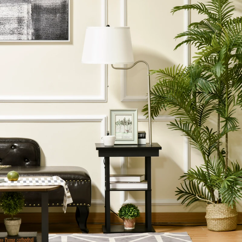 HOMCOM 2-in-1 vloerlamp