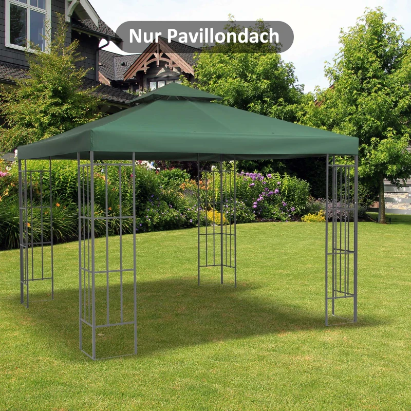 Vervangend dak voor metalen tuinpaviljoen paviljoen partytent tuintent 3x3m