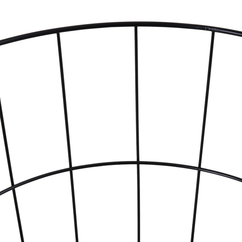 HOMCOM Masa Container Rotunda, din Lemn si Metal Negru Φ39.5x43cm