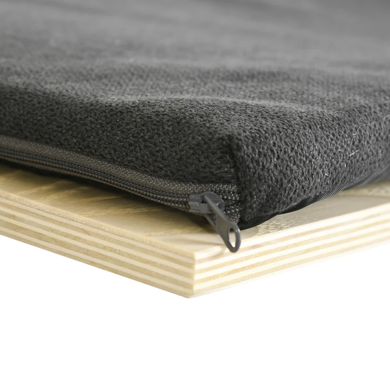 PawHut Ścianka wspinaczkowa dla kotów, zestaw 3 schodków dla kotów, drabinka dla kotów z poduszką, kolor naturalny