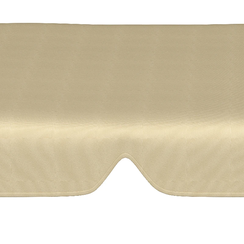 Outsunny Toldo de Substituição para Baloiços de 3 Lugares Toldo para Baloiços de Jardim com Tecido de Poliéster 156x117x15 cm Bege