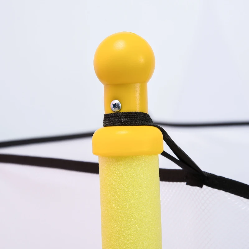 ZONEKIZ Trampolim para Crianças 95x85 cm com Rede de Segurança trampolim Infantil para Crianças de 3-6 Anos 122x122x97 cm Rosa