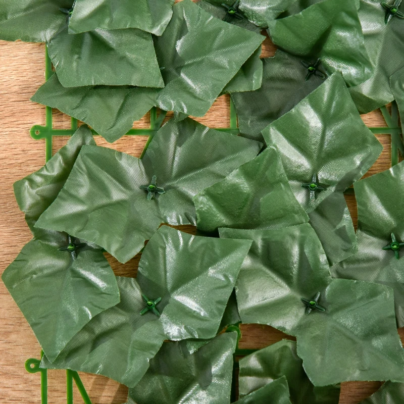 Outsunny Vedação Artificial em Rolo 3m Vedação de Privacidade para Balcão Jardim Exterior Planta Decorativa de Parede PE Verde