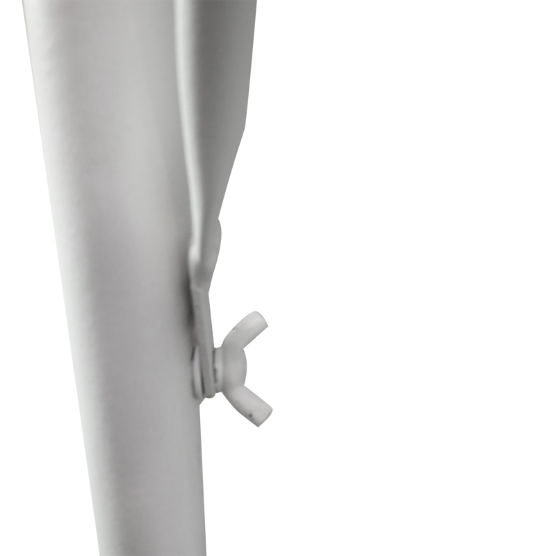 Outsunny Adjustable Balcony Hanging Rail Table Mini Wall Desk Drink Holer - White