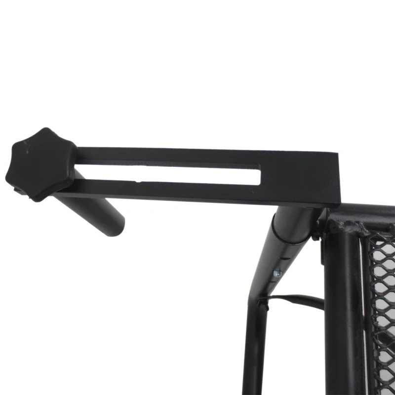 Outsunny Adjustable Balcony Hanging Rail Table Mini Wall Desk Drink Holer - Black