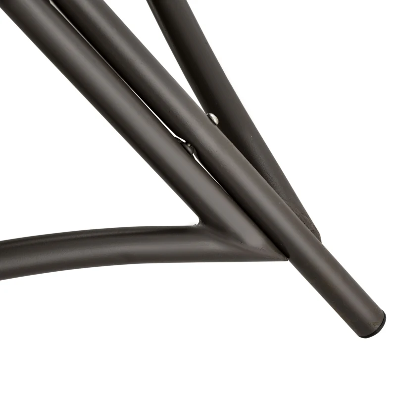 Outsunny Opvouwbare Tuinstoel - 2 Zitplaatsen, Met Kussen, voor Tuin en Terras, Ideaal voor Gezinnen, zandbruin